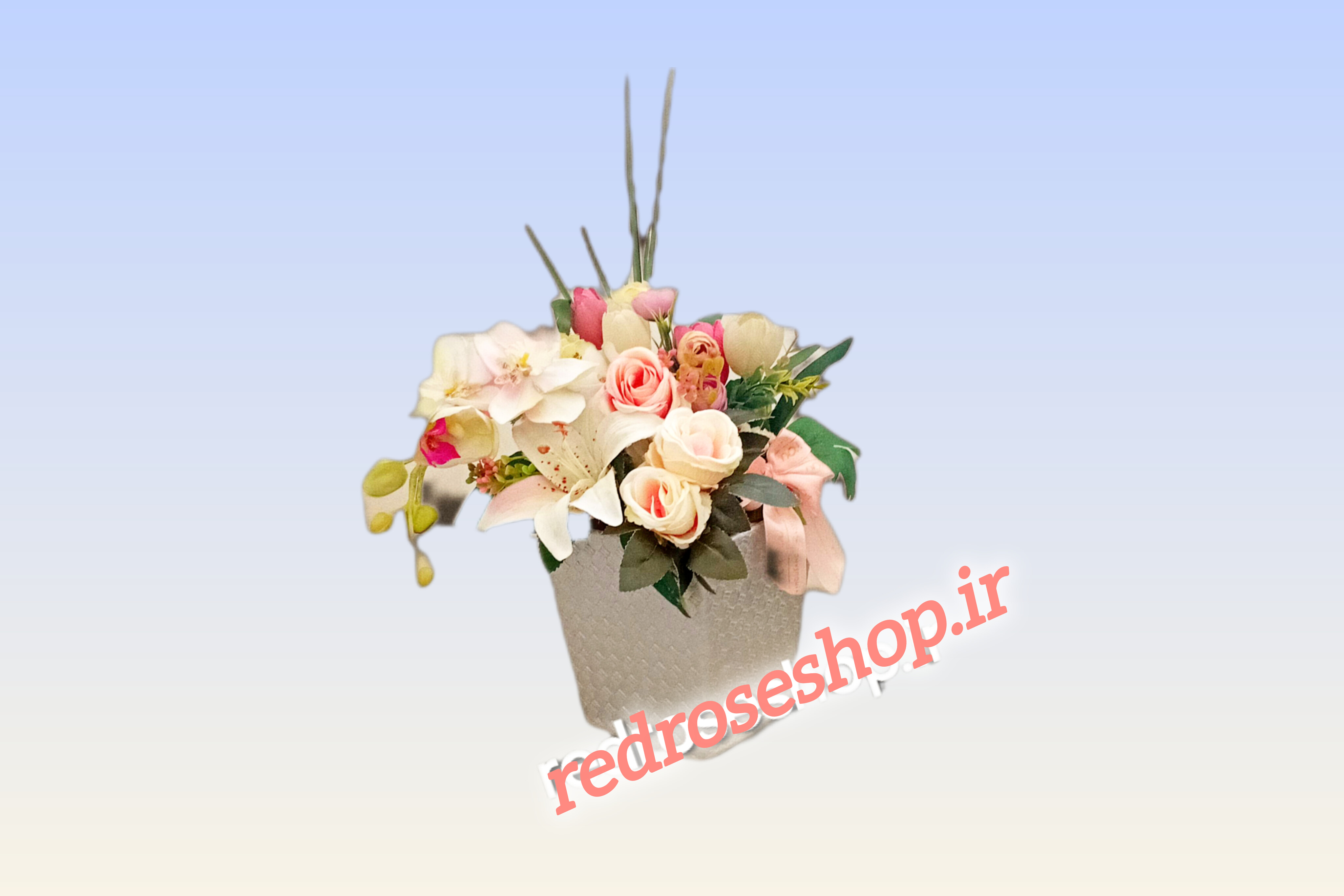 باکس گل هدیه رز ارکیده گلفروشی رز قرمز کرج