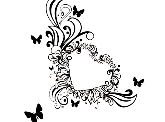 قاب_خالی_گل_پروانه_طرح_قلب_عاشقانه_برای_تایپ_پیام_تسلیت_red_rose_گلفروشی_کرج