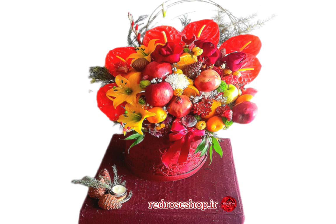 ‪باکس-قرمز-گل-و-میوه-شب-یلدا-انار-سیب-پرتقال.png