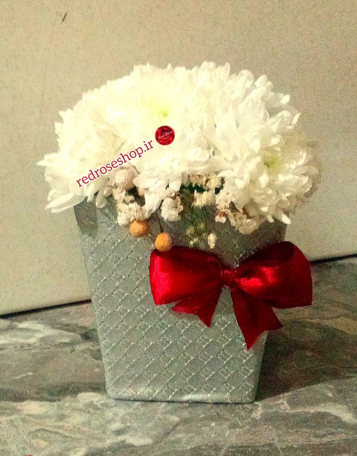 باکس -گل-مینیمال-داوودی-سفید