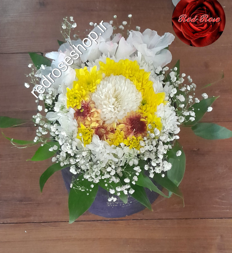 باکس گل داوودی گلایل ژیپسوفیلا