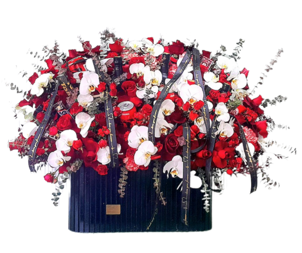 باکس گل تبریک رز ارکیده