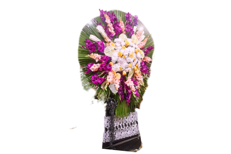 تاج گل ترحیم یک طبقه