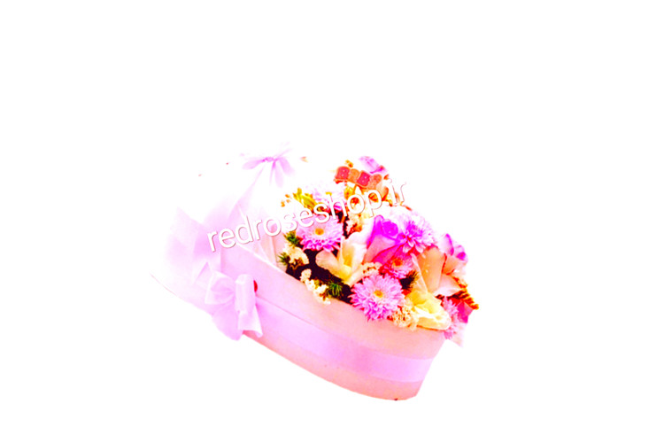باکس گل کریر گهواره نوزاد دختر صورتی