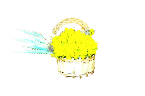 سبد گل ترحیم یاس زرد