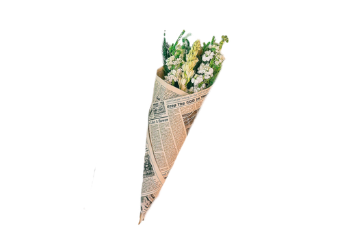 دسته گل روزنامه ای