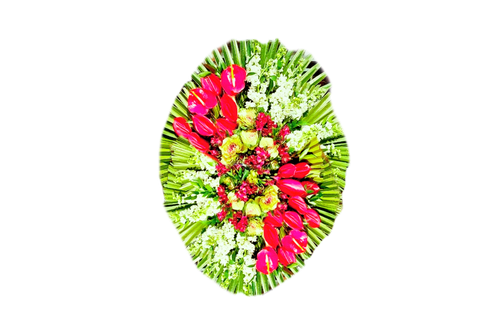 تاج گل تبریک یک طبقه