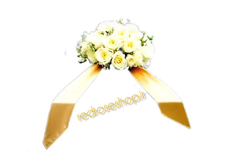 گل رومیزی رز سفید