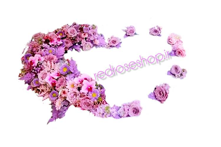 گل روی تخت خواب عروس