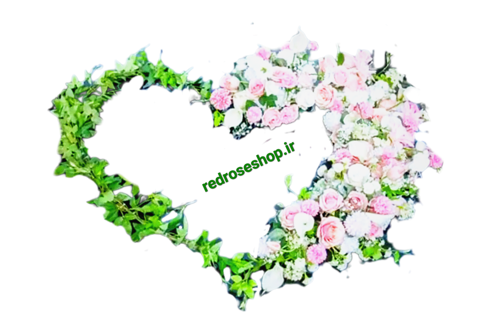 گل روی میز قلبی