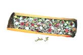پنل گل خطی سنگ قبر