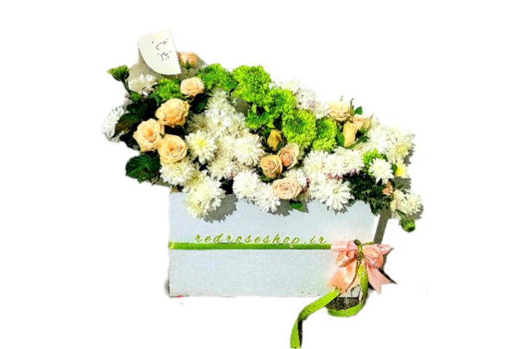 باکس -گل -رز -مینیاتوری- داوودی - هدیه -تبریک