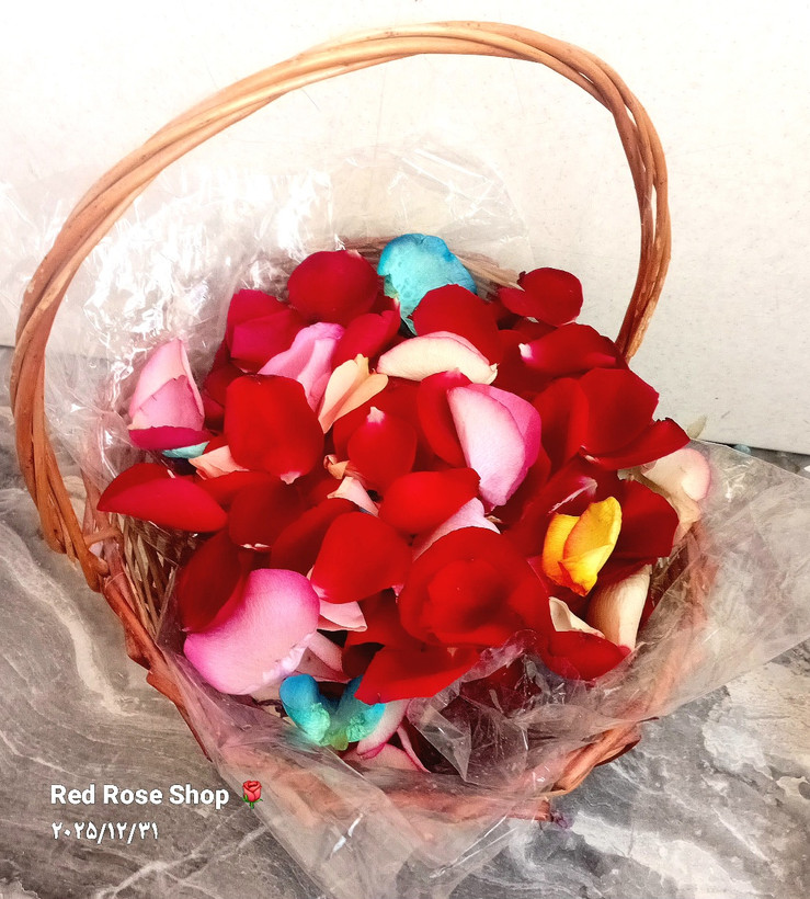 سبد-گلبرگ-پرپر-رز