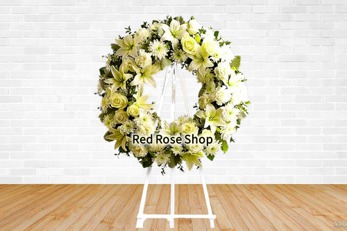 تاج-گل-گرد-سفید-لیلیوم-اورینتال-رز-داوودی