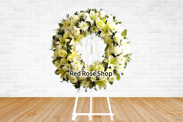 تاج-گل-گرد-سفید-لیلیوم-اورینتال-رز-داوودی