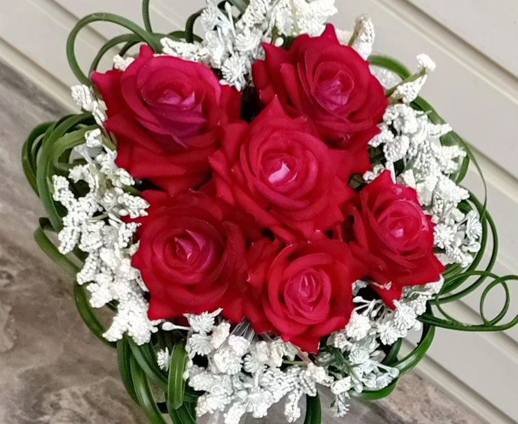 دسته-گل-عروس-رز-مصنوعی-ژیپسوفیلا-ساقه-
