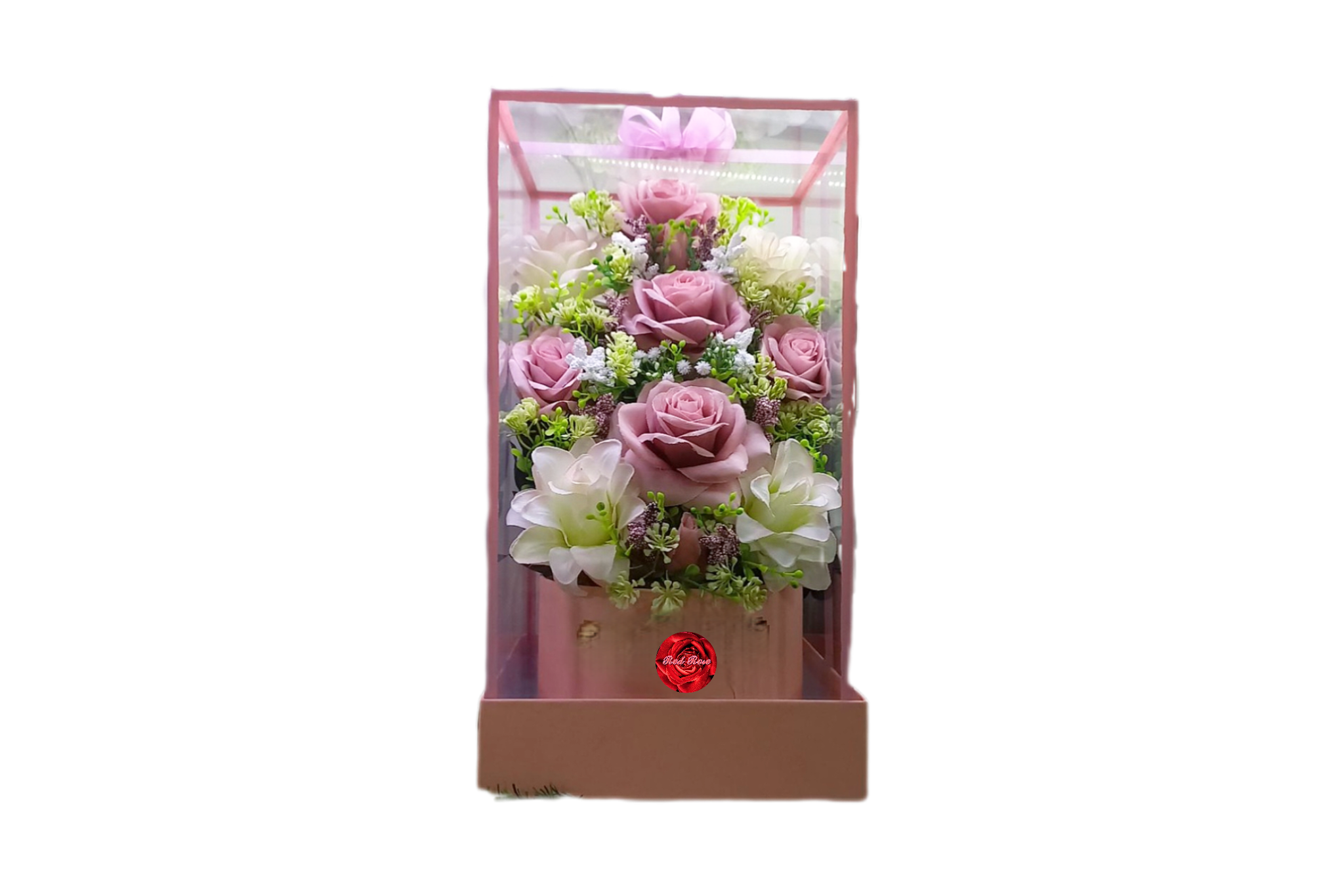 گل مصنوعی باکس شیشه ای